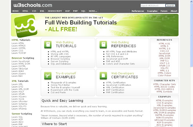 Web Building Tutorials “w3schools” | GlumChums